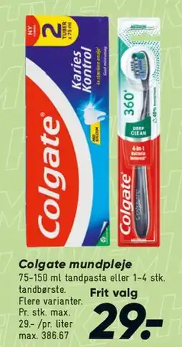 Bilka Colgate mundpleje tilbud