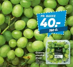 Bilka Grønne stenfrie druer tilbud