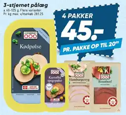 Bilka 3-stjernet pålæg tilbud