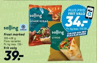 Salling frosne produkter