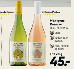 Bilka Montgras - hvidvine (frit valg) tilbud