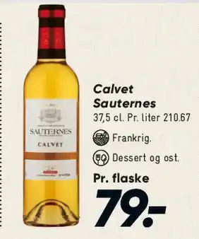 Bilka Calvet Sauternes tilbud