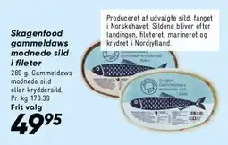 Bilka Skagenfood gammeldaws modnede sild i fileter tilbud