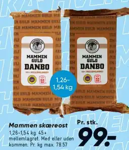 Bilka Mammen skæreost (Guld Danbo) tilbud