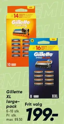 Bilka Gillette large-pack tilbud