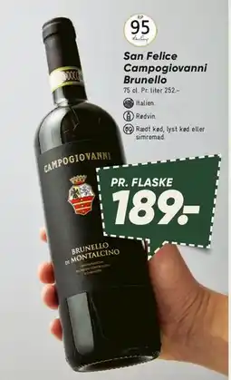 Bilka San Felice Campogiovanni Brunello (Brunello di Montalcino) tilbud