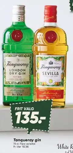 Bilka Tanqueray gin tilbud