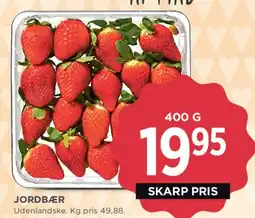 MENY Jordbær 400 g tilbud