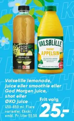 Bilka Valslille lemonade / juice tilbud