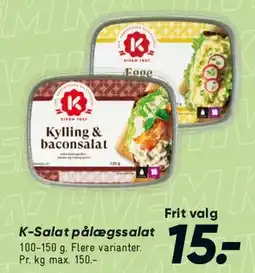 Bilka K-Salat pålægssalat tilbud
