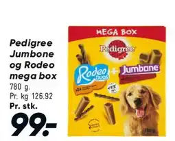 Bilka Pedigree Jumbone / Rodeo (mega box) tilbud