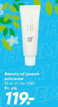 Bilka Beauty of Joseon solcreme tilbud