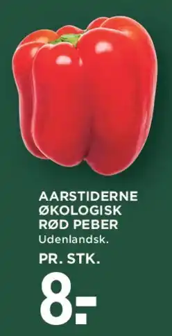 MENY Aarstiderne Økologisk Rød Peber tilbud