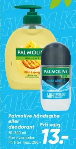 Bilka Palmolive håndsæbe eller deodorant tilbud