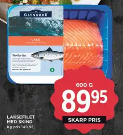 MENY Laksefilet med skind tilbud