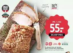MENY Flæskesteg af dansk økologisk frilandsgris tilbud