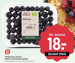 MENY Grøn Balance økologiske blåbær tilbud