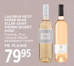 MENY Laudrup Petit Frère Rosé / Saint Pierre Secret Rosé tilbud