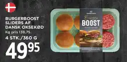 MENY BurgerBoost sliders af dansk oksekød tilbud