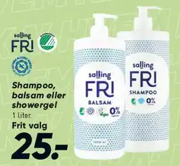 Bilka FRI shampoo / balsam / showergel tilbud