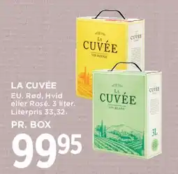 MENY La Cuvée (rød, hvid eller rosé) - box tilbud