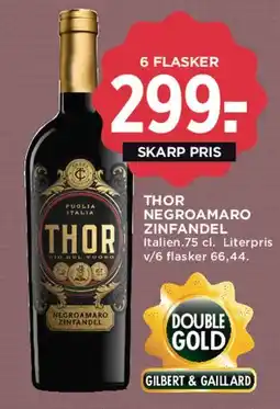 MENY Thor Negroamaro Zinfandel tilbud