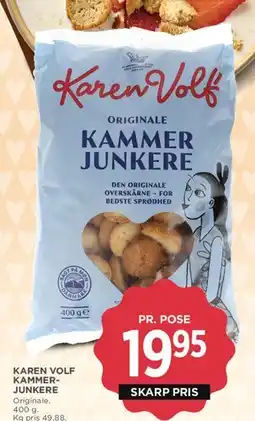 MENY Karen Volf Originale Kammerjunkere tilbud