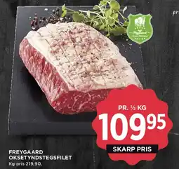 MENY FREYGAARD OKSETYNDSTEGSFILET tilbud