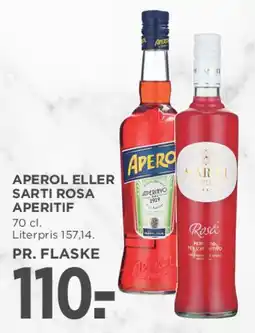 MENY Aperol eller Sarti Rosa Aperitif tilbud