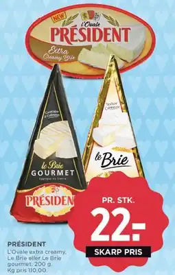 MENY Président Le Brie tilbud