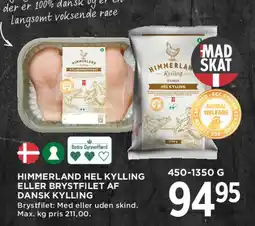 MENY Himmerland hel kylling eller brystfilet af dansk kylling tilbud