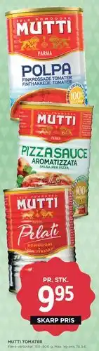 MENY Mutti tomater (Polpa / Pizza Sauce / Pelati) tilbud