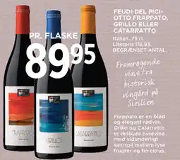 MENY Feudi del Pic - Frappato, Grillo eller Catarratto tilbud
