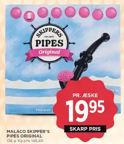 MENY Malaco Skipper's Pipes Original tilbud