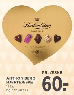 MENY Anthon Berg Hjerteæske tilbud