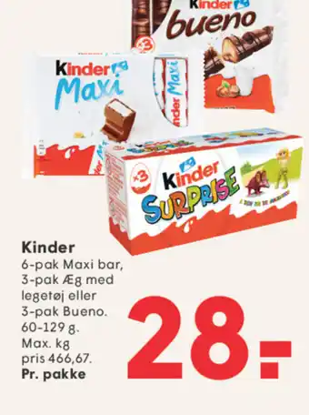 SPAR Kinder tilbud