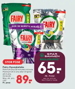 SPAR Fairy Opvasketabs tilbud
