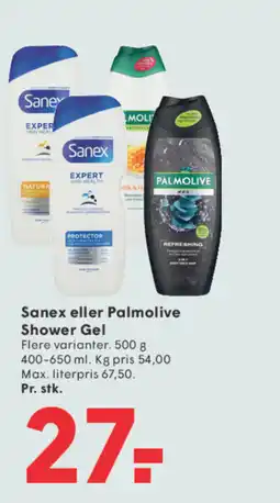 SPAR Sanex eller Palmolive Shower Gel tilbud
