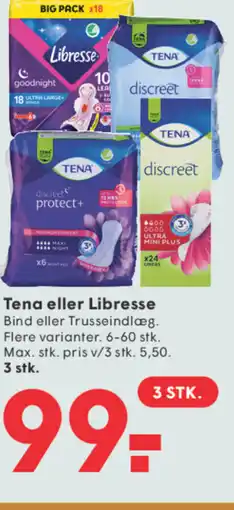 SPAR Tena eller Libresse tilbud