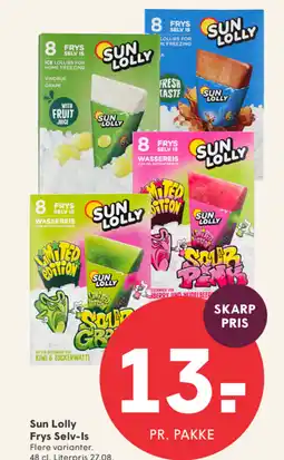 SPAR Sun Lolly Frys Selv-Is tilbud