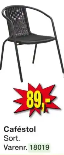 Harald Nyborg Caféstol Sort. tilbud