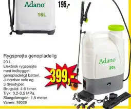 Harald Nyborg Rygsprøjte genopladelig tilbud