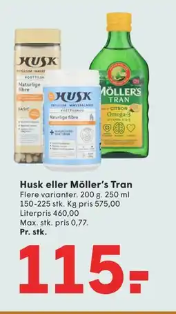 SPAR Husk eller Möller’s Tran tilbud