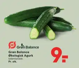 SPAR Grøn Balance Økologisk Agurk tilbud