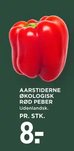 MENY AARSTIDERNE ØKOLOGISK RØD PEBER tilbud