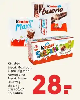 SPAR Kinder tilbud