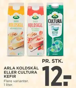 MENY ARLA KOLDSKÅL ELLER CULTURA KEFIR tilbud