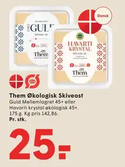 SPAR Them Økologisk Skiveost tilbud