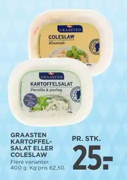 MENY GRAASTEN KARTOFFEL SALAT ELLER COLESLAW tilbud