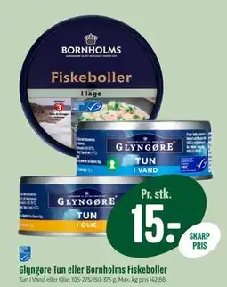 Min Købmand Glyngøre Tun eller Bornholms Fiskeboller tilbud